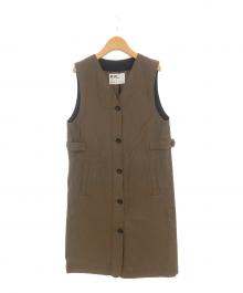 MHL（エムエイチエル）の古着「コットンウールワンピース」｜カーキ