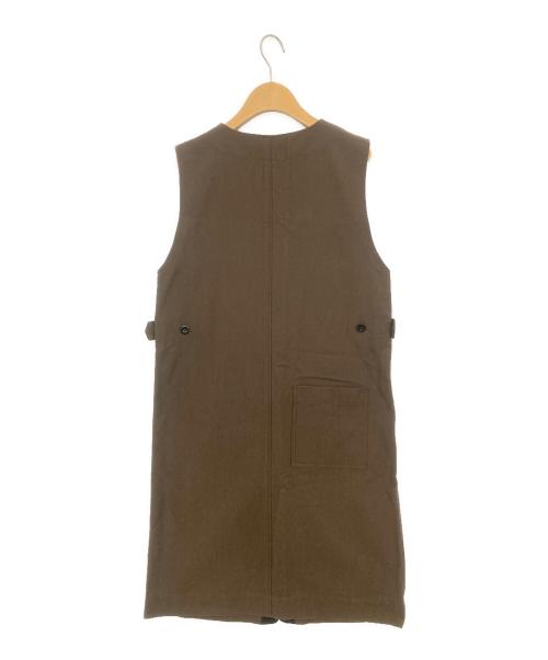 MHL（エムエイチエル）MHL (エムエイチエル) コットンウールワンピース カーキ サイズ:Ⅱの古着・服飾アイテム