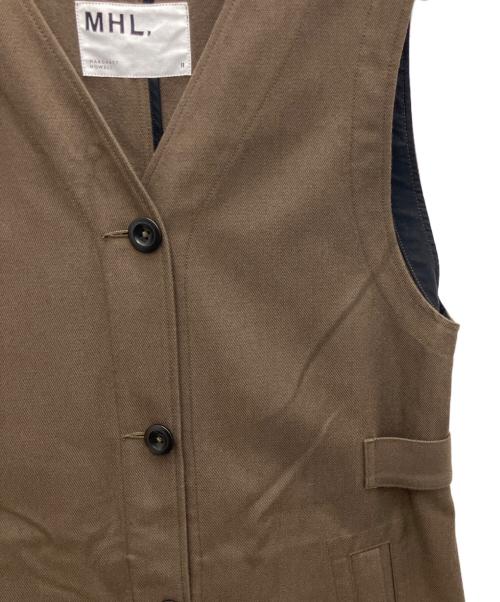 MHL（エムエイチエル）MHL (エムエイチエル) コットンウールワンピース カーキ サイズ:Ⅱの古着・服飾アイテム