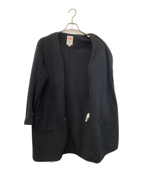 DANTON（ダントン）DANTON (ダントン) ノーカラーフリースジャケット ブラック サイズ:36の古着・服飾アイテム