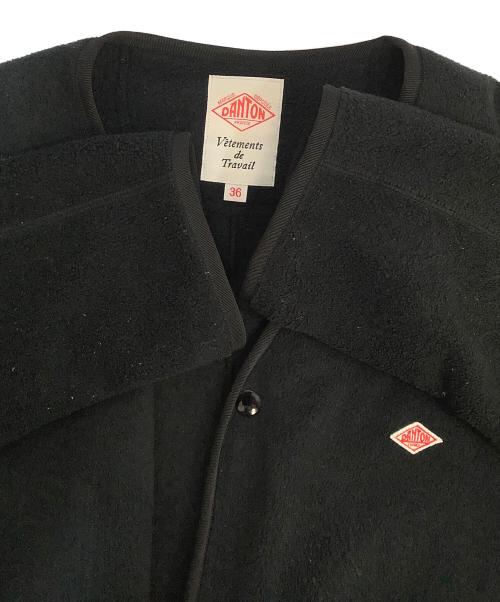 DANTON（ダントン）DANTON (ダントン) ノーカラーフリースジャケット ブラック サイズ:36の古着・服飾アイテム