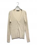 WEEKEND Max Maraウィークエンド マックスマーラ）の古着「リブニットカーディガン」｜ベージュ