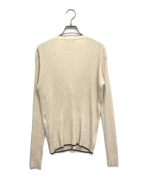 WEEKEND Max Mara（ウィークエンド マックスマーラ）Weekend Max Mara (ウィークエンド マックスマーラ) リブニットカーディガン ベージュ サイズ:Lの古着・服飾アイテム