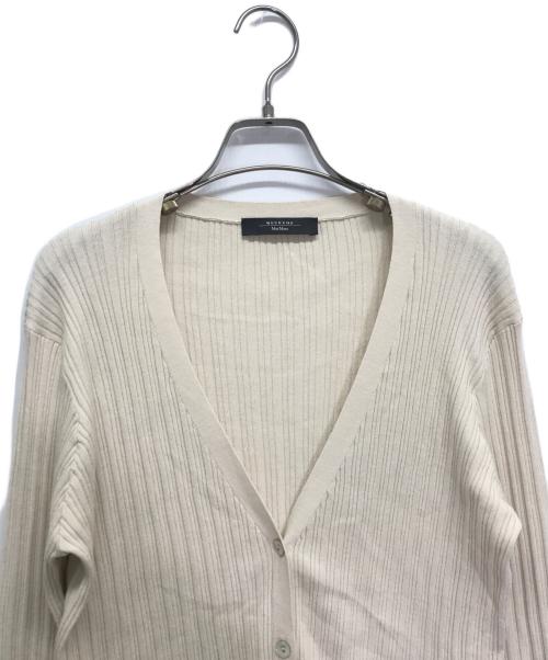 WEEKEND Max Mara（ウィークエンド マックスマーラ）Weekend Max Mara (ウィークエンド マックスマーラ) リブニットカーディガン ベージュ サイズ:Lの古着・服飾アイテム