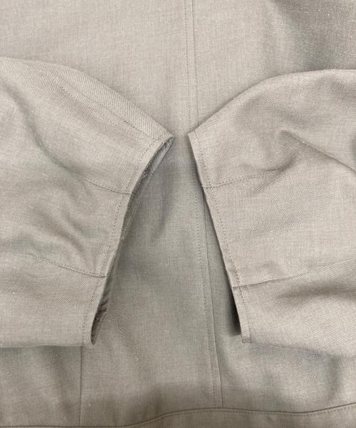 23区（ニジュウサンク）23区 (ニジュウサンク) ドライタッチスラブツイルワンピース ブラウン サイズ:44の古着・服飾アイテム