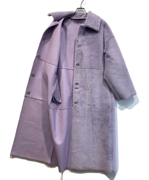 Ameri（アメリ）AMERI (アメリ) メニーウェイフェイクボアコート パープル サイズ:Fの古着・服飾アイテム