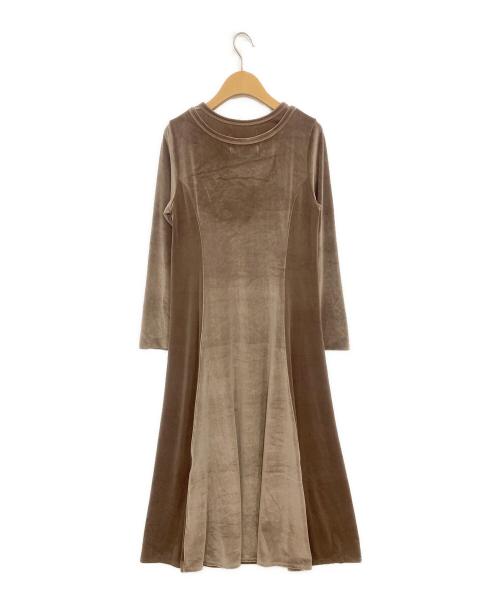 NORD CADRE（ノールケアド）NORD CADRE (ノールケアド) ベロアアンサンブルドレス ブラウン サイズ:ＳＩＺＥ　Ｍ 未使用品の古着・服飾アイテム