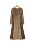 NORD CADRE (ノールケアド) ベロアアンサンブルドレス ブラウン サイズ:ＳＩＺＥ　Ｍ 未使用品：5000円