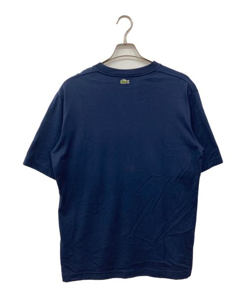 LACOSTE（ラコステ）LACOSTE (ラコステ) クラシックテニスプリントルーズフィットTシャツ ネイビー サイズ:Sの古着・服飾アイテム