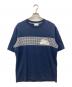 LACOSTE（ラコステ）の古着「クラシックテニスプリントルーズフィットTシャツ」｜ネイビー