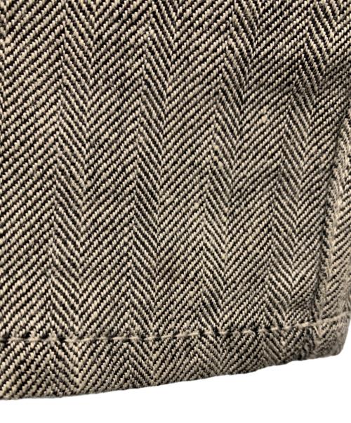 COMME des GARCONS HOMME PLUS（コムデギャルソンオムプリュス）COMME des GARCONS HOMME PLUS (コムデギャルソンオムプリュス) コットンリネンヘリンボーンパンツ グレー サイズ:Sの古着・服飾アイテム