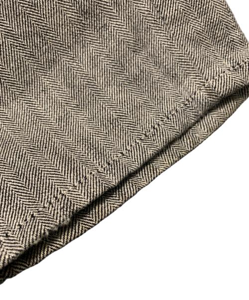 COMME des GARCONS HOMME PLUS（コムデギャルソンオムプリュス）COMME des GARCONS HOMME PLUS (コムデギャルソンオムプリュス) コットンリネンヘリンボーンパンツ グレー サイズ:Sの古着・服飾アイテム