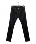 JOHN LAWRENCE SULLIVANジョン ローレンス サリバン）の古着「スキニーデニムパンツ」｜ブラック