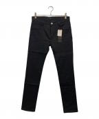 NO ID.ノーアイディー）の古着「リジットストレッチデニムスキニーPT」｜ブラック