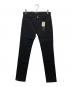 NO ID.（ノーアイディー）の古着「リジットストレッチデニムスキニーPT」｜ブラック