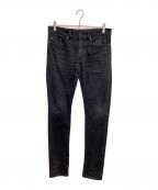 Saint Laurent Parisサンローランパリ）の古着「デニムパンツ」｜ブラック