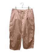 journal standard luxeジャーナルスタンダード ラックス）の古着「サテン カーゴパンツ」｜ピンク