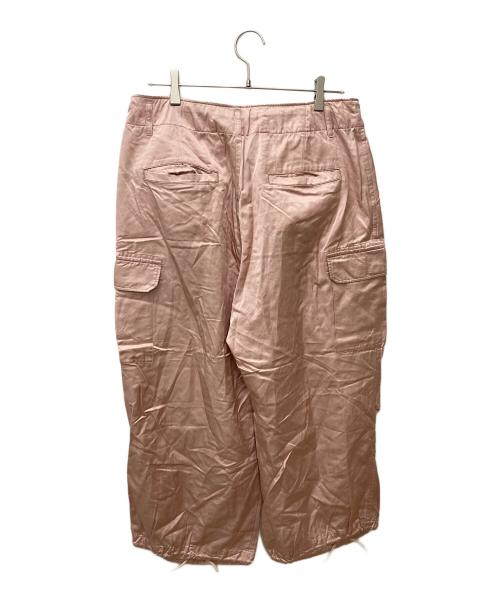 journal standard luxe（ジャーナルスタンダード ラックス）journal standard luxe (ジャーナルスタンダード リュクス) サテン カーゴパンツ ピンク サイズ:Fの古着・服飾アイテム