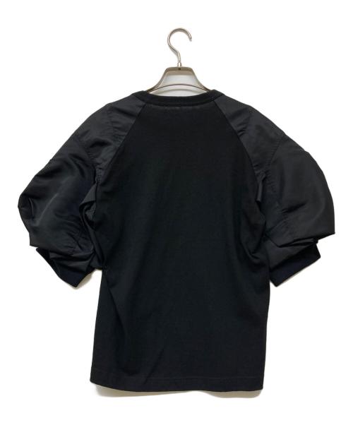 sacai（サカイ）sacai (サカイ) 24SS Nylon Twill x Cotton Jersey T-Shirt ブラック サイズ:3の古着・服飾アイテム