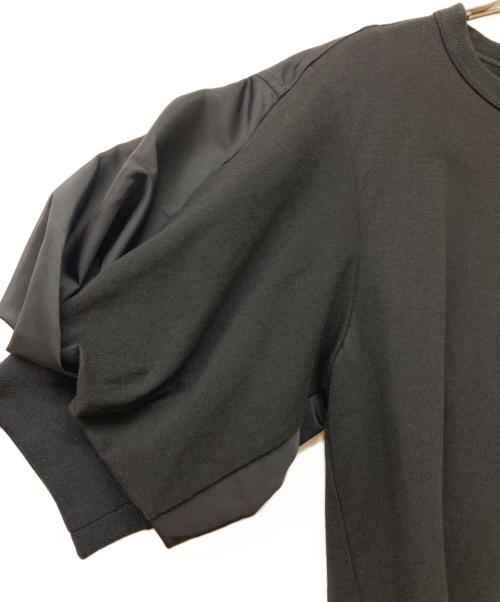 sacai（サカイ）sacai (サカイ) 24SS Nylon Twill x Cotton Jersey T-Shirt ブラック サイズ:3の古着・服飾アイテム