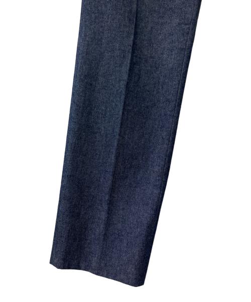 BEAMS F（ビームスエフ）BEAMS F (ビームスエフ) コットン 1プリーツ デニム スラックス インディゴ サイズ:42の古着・服飾アイテム