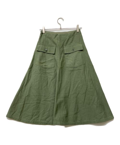 MADISON BLUE（マディソンブルー）MADISON BLUE (マディソンブルー) FATIGUE フレアスカート カーキ サイズ:Sの古着・服飾アイテム