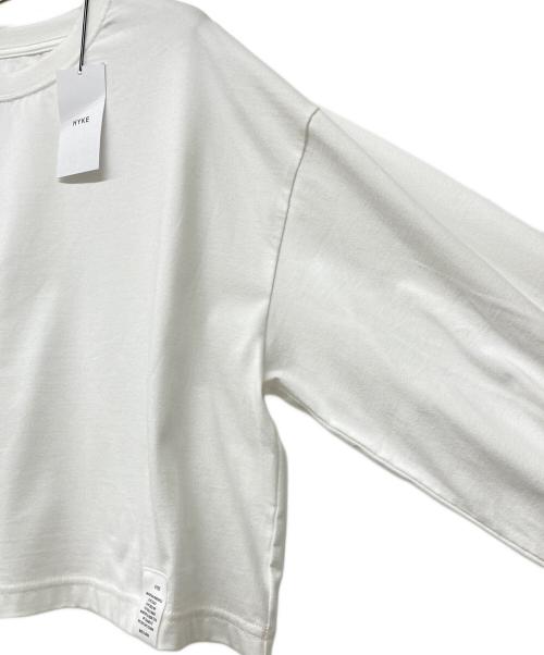 HYKE（ハイク）HYKE (ハイク) クロップドロングスリーブTシャツ ホワイト サイズ:1の古着・服飾アイテム