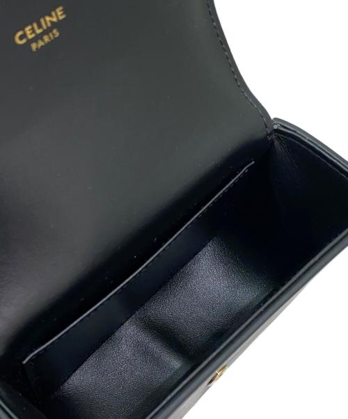 CELINE（セリーヌ）CELINE (セリーヌ) ミニ チェーン クロード ブラック サイズ:ミニの古着・服飾アイテム