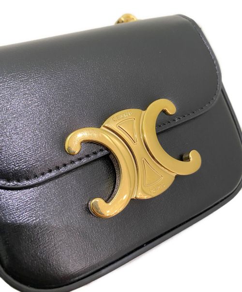 CELINE（セリーヌ）CELINE (セリーヌ) ミニ チェーン クロード ブラック サイズ:ミニの古着・服飾アイテム