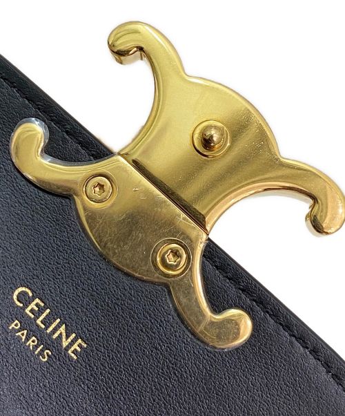 CELINE（セリーヌ）CELINE (セリーヌ) ミニ チェーン クロード ブラック サイズ:ミニの古着・服飾アイテム