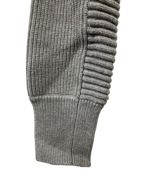 UN3D.（アンスリード）UN3D. (アンスリード) パワーショルダーショートニット グレー サイズ:Fの古着・服飾アイテム