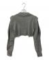 UN3D. (アンスリード) パワーショルダーショートニット グレー サイズ:F：6000円