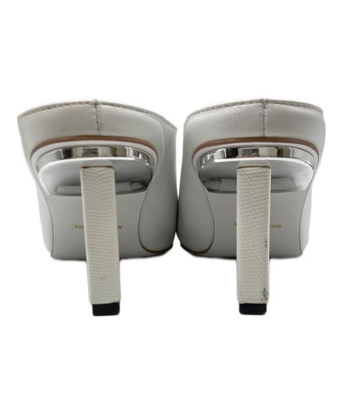 UN3D.（アンスリード）UN3D. (アンスリード) ミュール ホワイト サイズ:37の古着・服飾アイテム