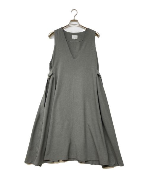 foufou（フーフー ザドレス）foufou (フーフー) v neck jumper skirt グレーの古着・服飾アイテム