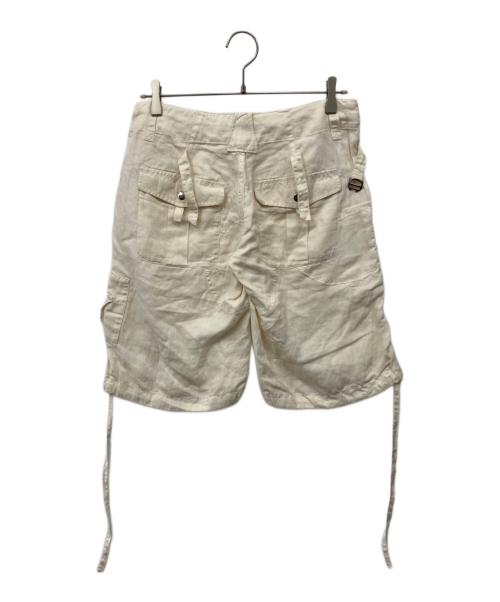 RALPH LAUREN（ラルフローレン）RALPH LAUREN (ラルフローレン) 藍染 リペア加工 カーゴ ショーツ アイボリー サイズ:9の古着・服飾アイテム