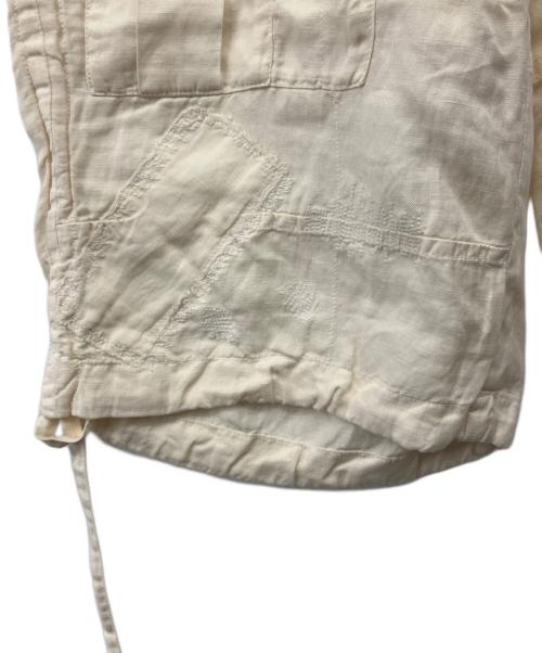 RALPH LAUREN（ラルフローレン）RALPH LAUREN (ラルフローレン) 藍染 リペア加工 カーゴ ショーツ アイボリー サイズ:9の古着・服飾アイテム