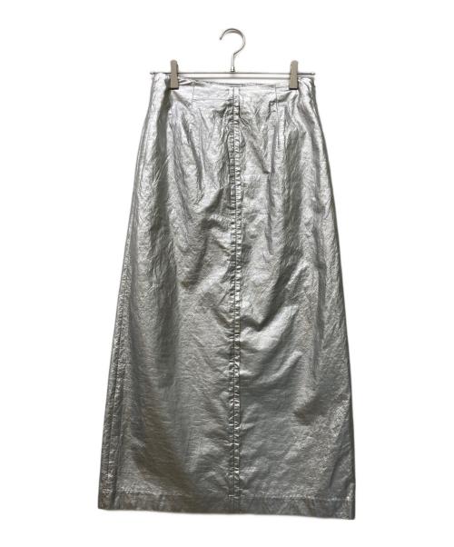 LAATO（ラート）LAATO (ラート) shiny pencil skirt シルバー サイズ:Freeの古着・服飾アイテム