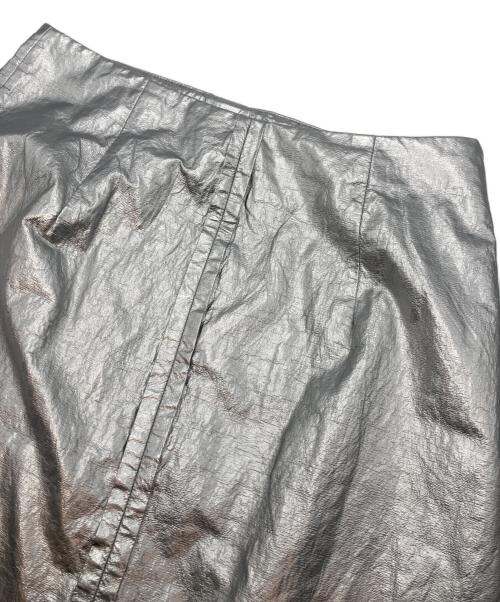 LAATO（ラート）LAATO (ラート) shiny pencil skirt シルバー サイズ:Freeの古着・服飾アイテム