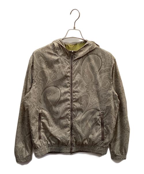 ETRO（エトロ）ETRO (エトロ) ペイズリーフーテッドパッカブルブルゾン グレー サイズ:xsの古着・服飾アイテム