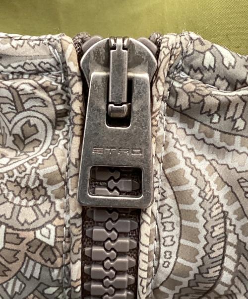 ETRO（エトロ）ETRO (エトロ) ペイズリーフーテッドパッカブルブルゾン グレー サイズ:xsの古着・服飾アイテム