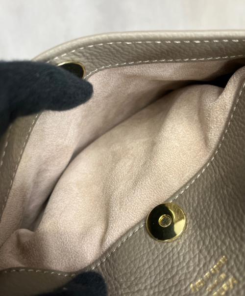 Manuel MILANO（マニュエルミラノ）Manuel MILANO (マニュエルミラノ) 2WAYレザーショルダーバッグ ベージュの古着・服飾アイテム