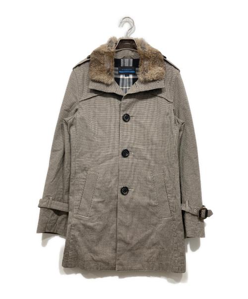 BURBERRY BLUE LABEL（バーバリー ブルー レーベル）BURBERRY BLUE LABEL (バーバリーブルーレーベル) ファー付トレンチコート ベージュ サイズ:Mの古着・服飾アイテム