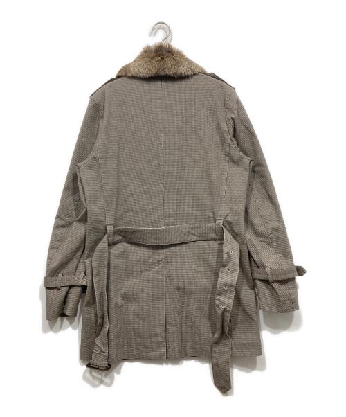 BURBERRY BLUE LABEL（バーバリー ブルー レーベル）BURBERRY BLUE LABEL (バーバリーブルーレーベル) ファー付トレンチコート ベージュ サイズ:Mの古着・服飾アイテム