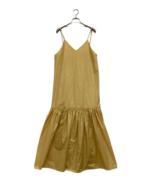 MACPHEE（マカフィー）MACPHEE (マカフィー) クリスピータフタ キャミソールワンピース イエロー サイズ:36の古着・服飾アイテム