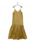 MACPHEE（マカフィー）の古着「クリスピータフタ キャミソールワンピース」｜イエロー