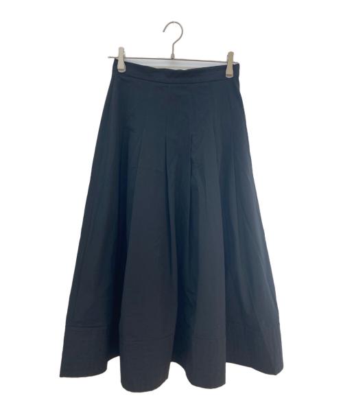 Whim Gazette（ウィムガゼット）Whim Gazette (ウィムガゼット) タフタフレアスカート ブラック サイズ:36の古着・服飾アイテム