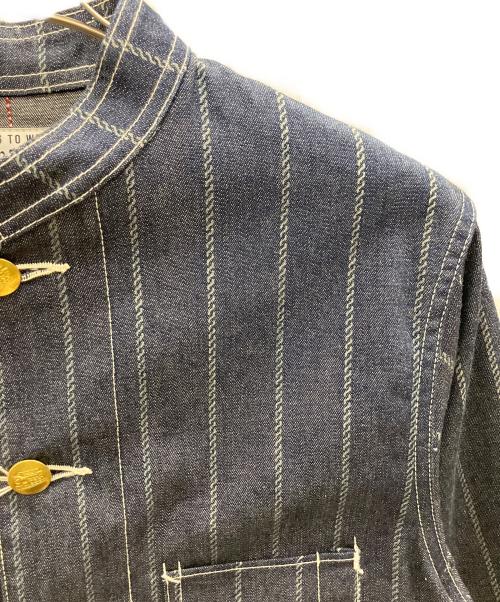 DAPPER'S（ダッパーズ）DAPPER'S (ダッパーズ) Classical Stand Collar Work Jacket インディゴ サイズ:38の古着・服飾アイテム