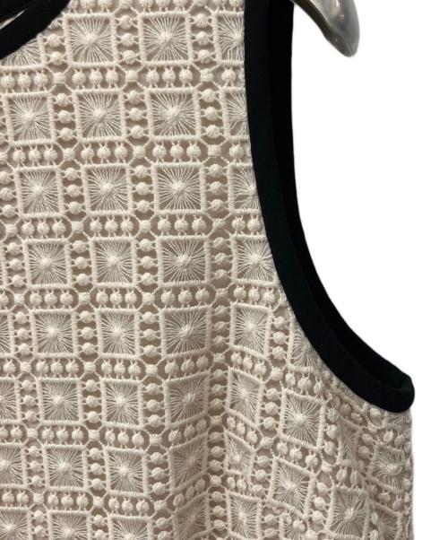 GRACE CLASS（グレースクラス）GRACE CLASS (グレースクラス) プリーツ切替ケミカルドレス ベージュ サイズ:38　の古着・服飾アイテム