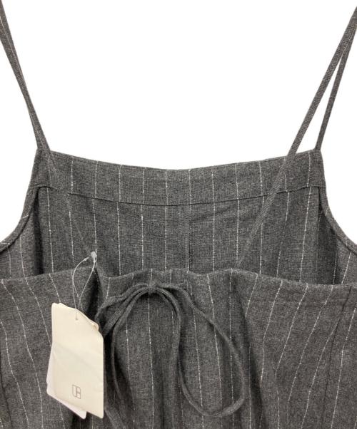 Spick and Span（スピック＆スパン）Spick and Span (スピック＆スパン) ツイードウールキャミサロペット グレー サイズ:36の古着・服飾アイテム