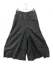 JOURNAL STANDARD（ジャーナルスタンダード）の古着「リネン タックキュロット」｜ブラック